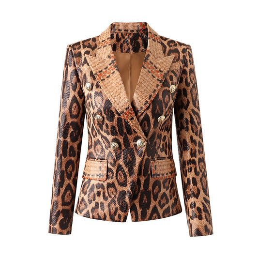 Stylish Leopard Blazer