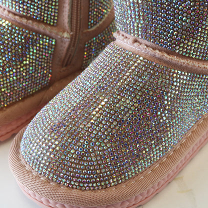Holographic Rhinestone Boot