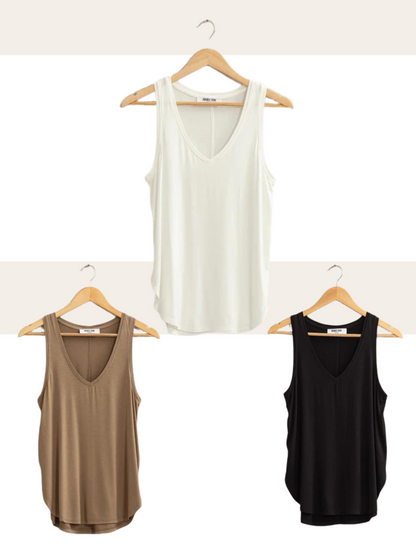 Sleeveless V-Neck Top