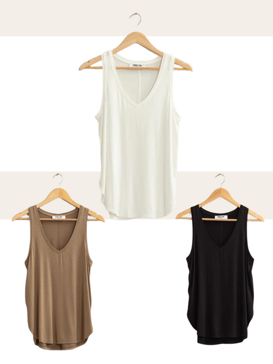 Sleeveless V-Neck Top