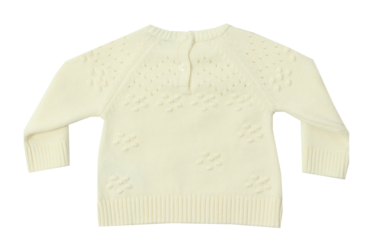 Ecru Sweater w Dot Detail