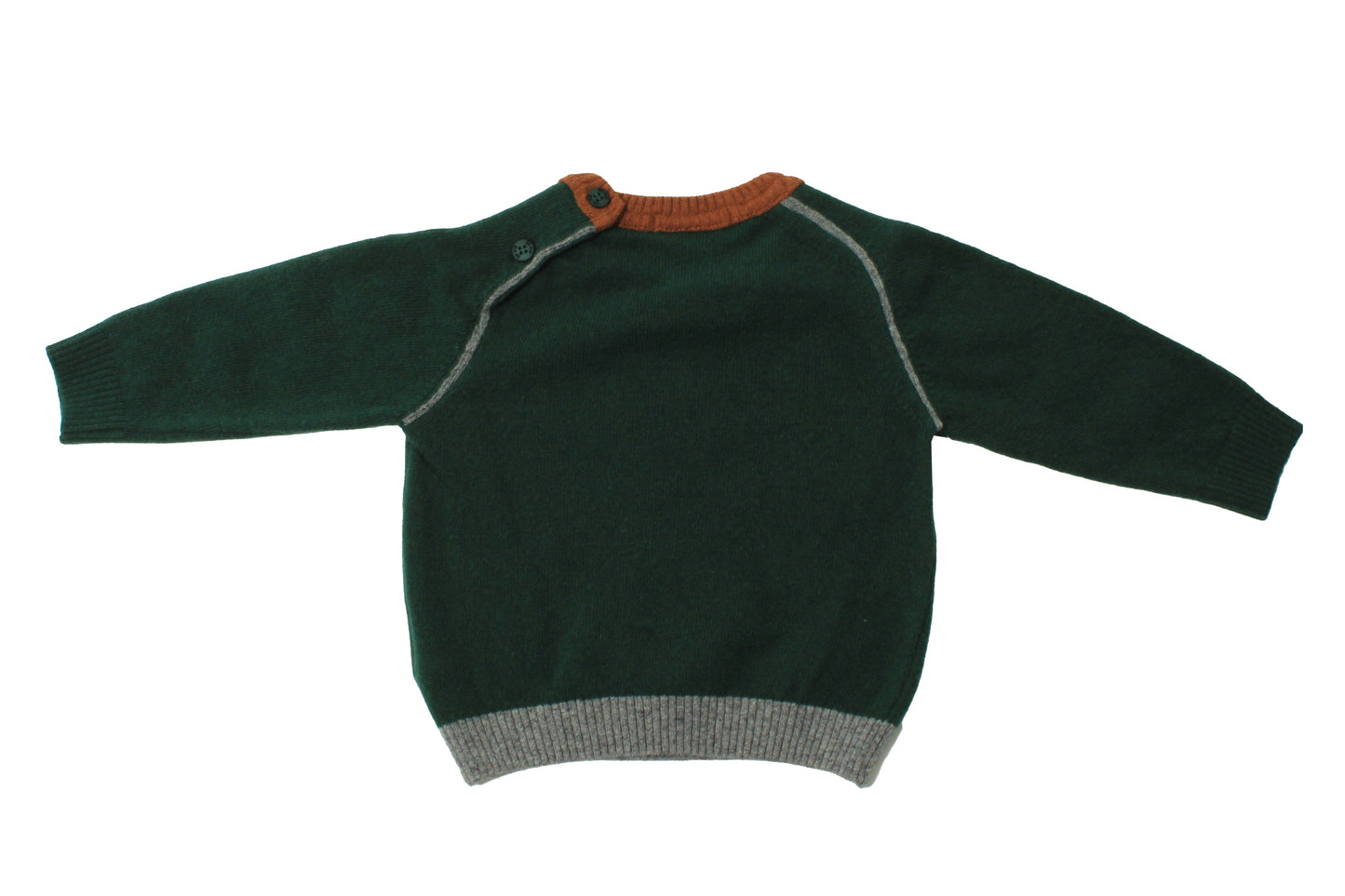 2pc Green Basketball Sweater & Brown Pants