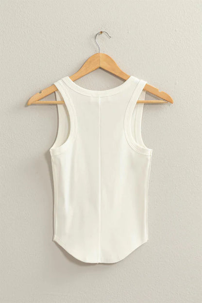 Fitted Ribbed Tank Top