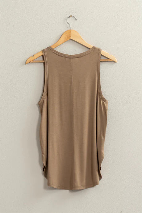 Sleeveless V-Neck Top