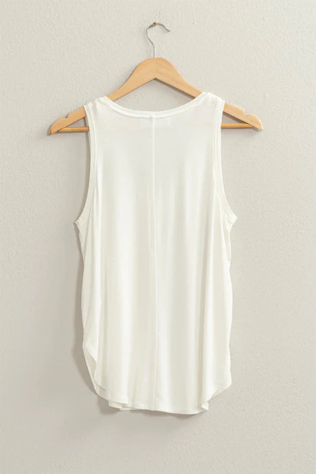 Sleeveless V-Neck Top