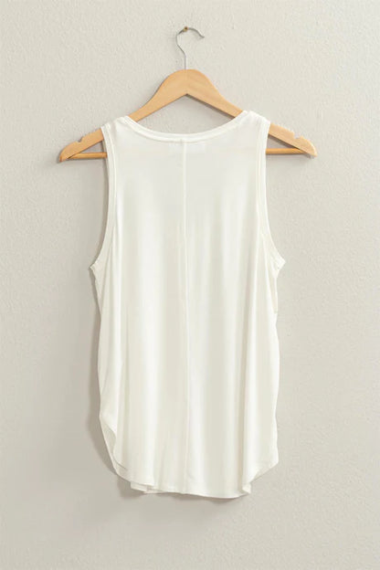 Sleeveless V-Neck Top