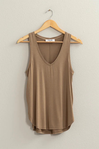 Sleeveless V-Neck Top