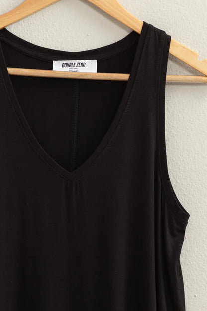 Sleeveless V-Neck Top