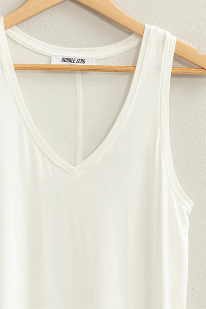 Sleeveless V-Neck Top