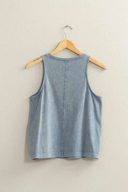 Boxy Sleeveless Tee