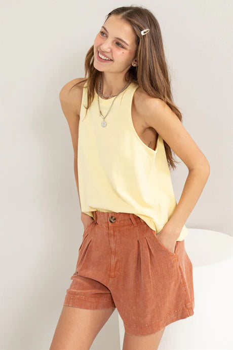 Boxy Sleeveless Tee