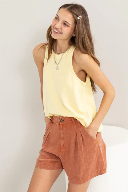 Boxy Sleeveless Tee