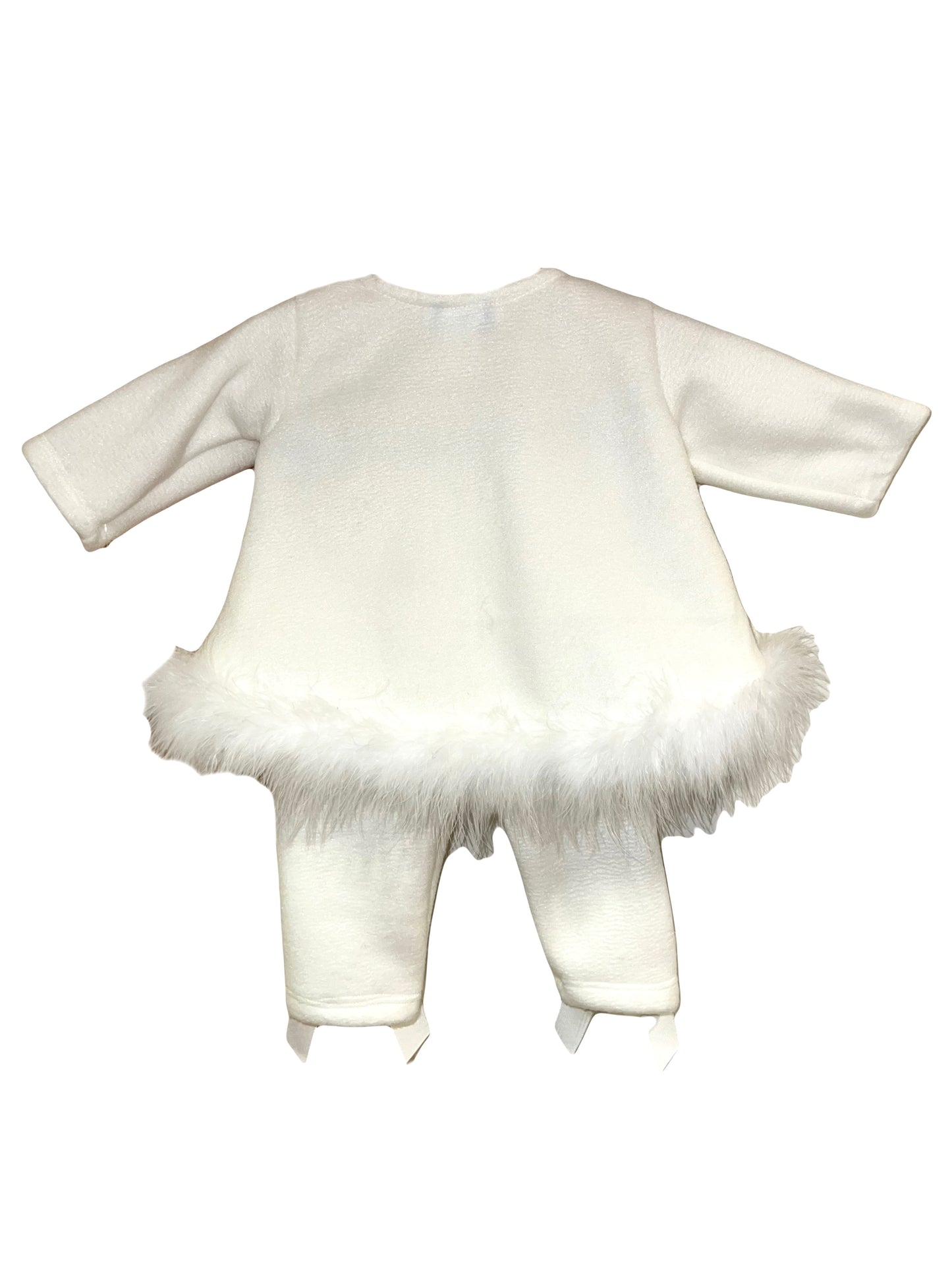 2pc Ivory Fleece Swing Top & Pant