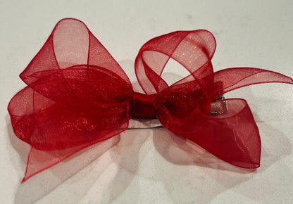Bows Art 3" Satin Bow w Pearl Center