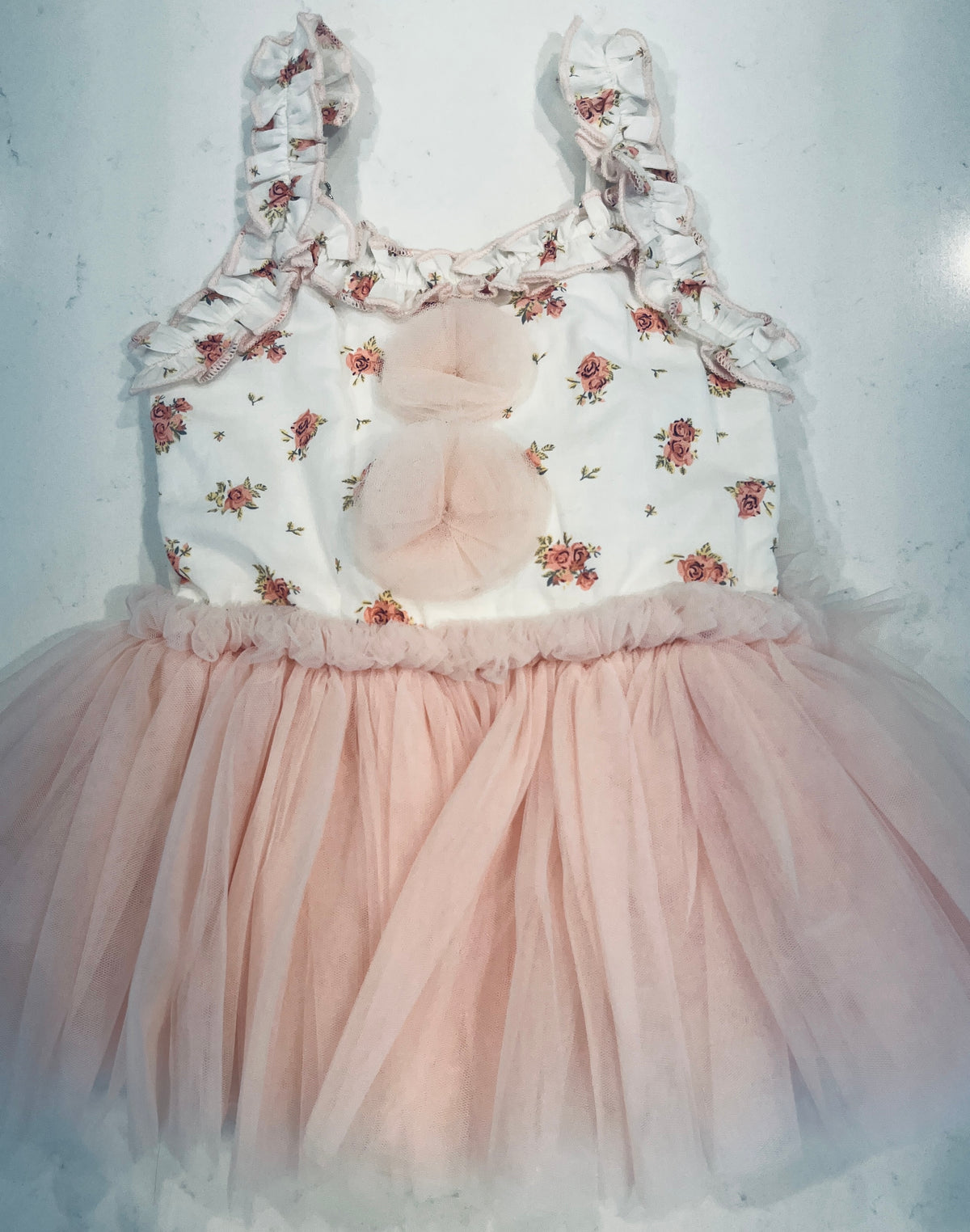 Ooh La La Medium Pink Tulle Headband with Pearl Cluster - Girls’ Elegant Hair Accessory