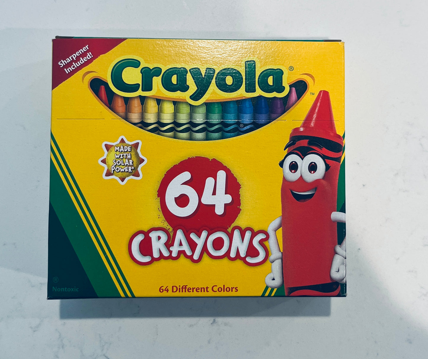 Crayola 64-Count Crayons with Built-In Sharpener