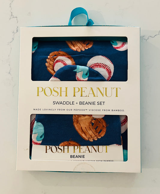 Posh Peanut Homer Swaddle & Beanie Set