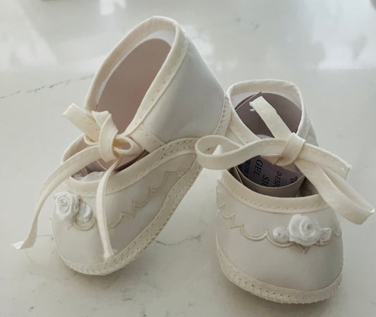 Little Things Mean a Lot Girls’ Silk Shoes with Tie Laces