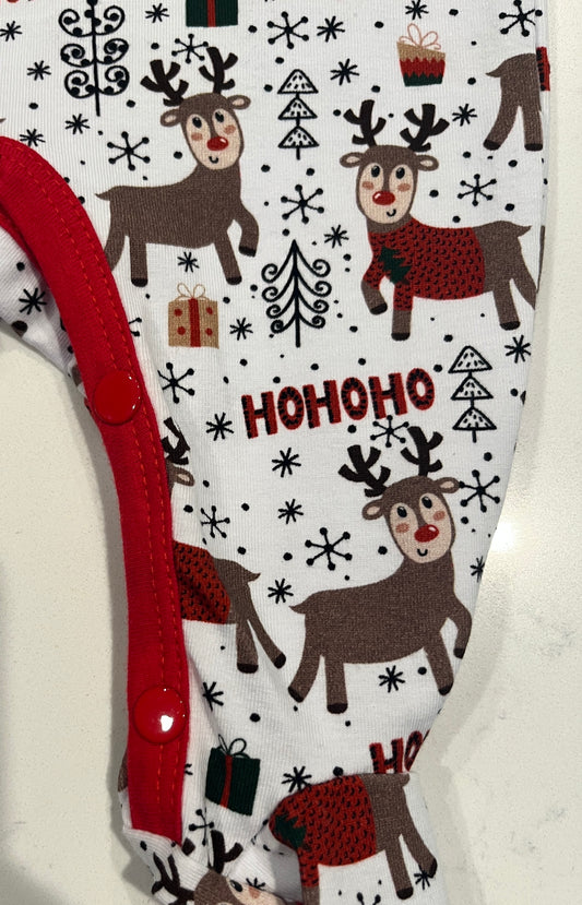 Haute Baby White Holiday Boy footy