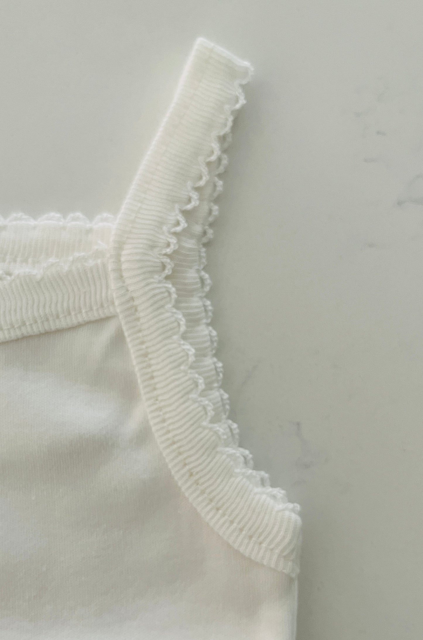 Eda Baby Diamond White Tank Top Onesie Undershirt
