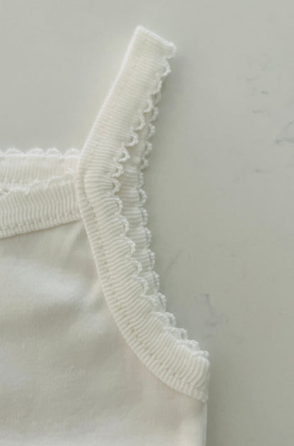 Eda Baby Diamond White Tank Top Onesie Undershirt