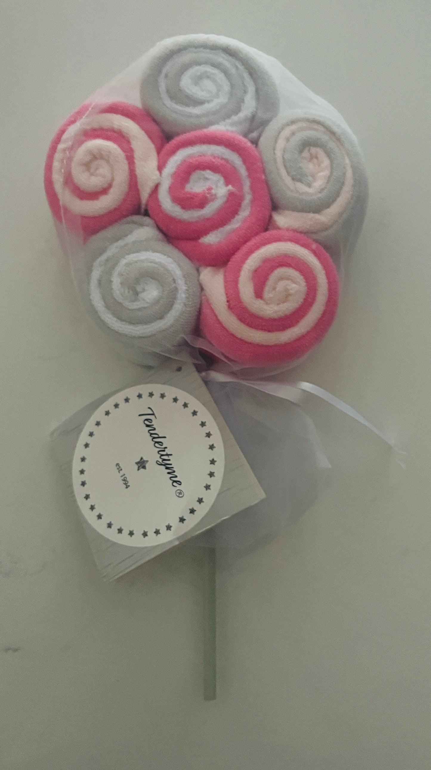 Rose Textiles Blue 12pk Lollipop Washcloths