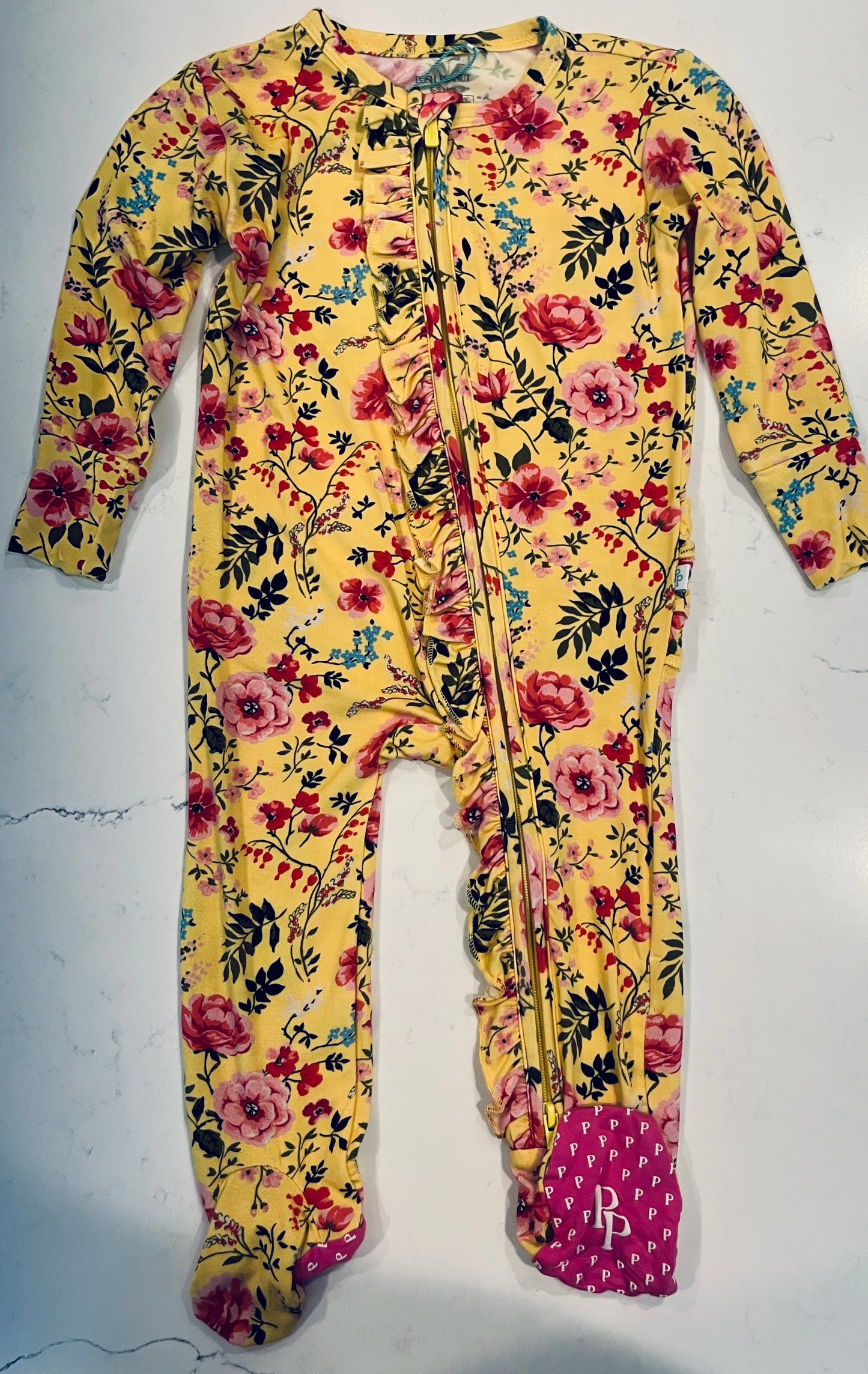 Kina Yellow LS Footie