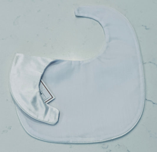 L'Pety Canar Silk Bib w Piping