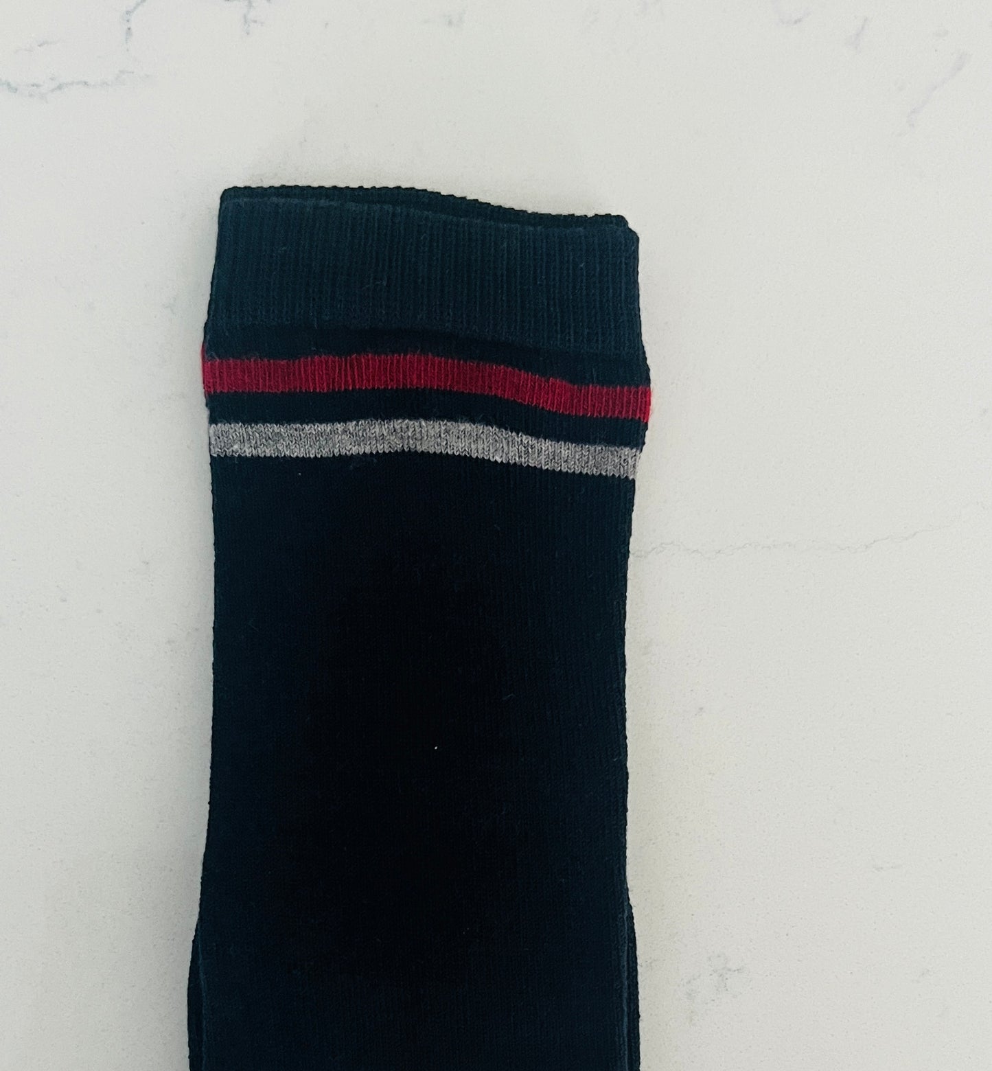 Navy Kneesocks w Stripes