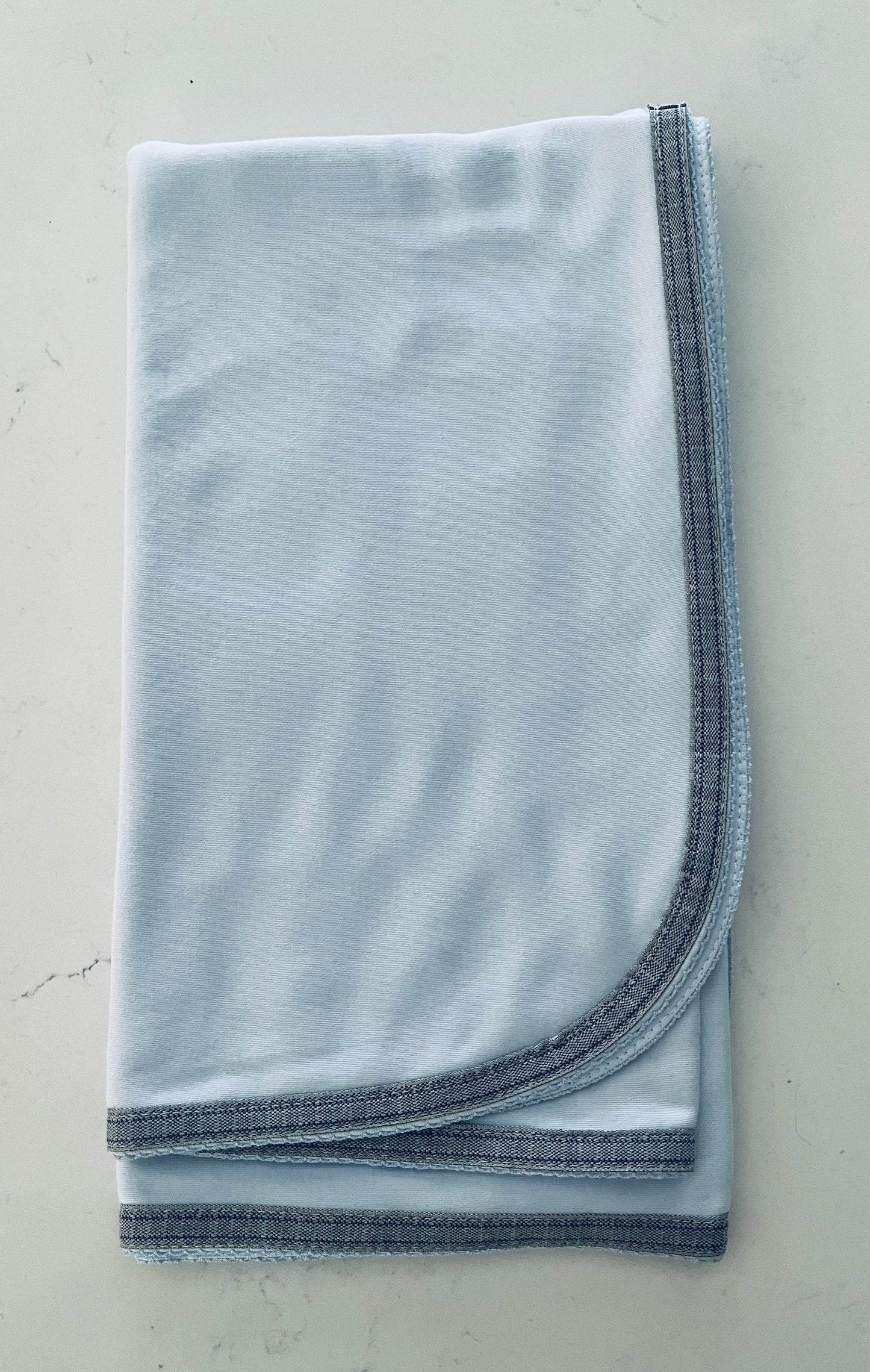 Sippy’s Babes 3-Piece Light Blue Baby Set with Grey Trim – Style 30
