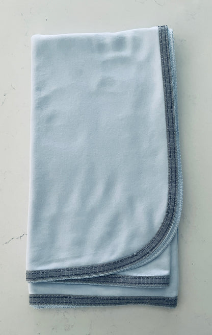Sippy’s Babes 3-Piece Light Blue Baby Set with Grey Trim – Style 30