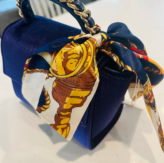 Doe a Dear Purple Velvet Purse w Scarf