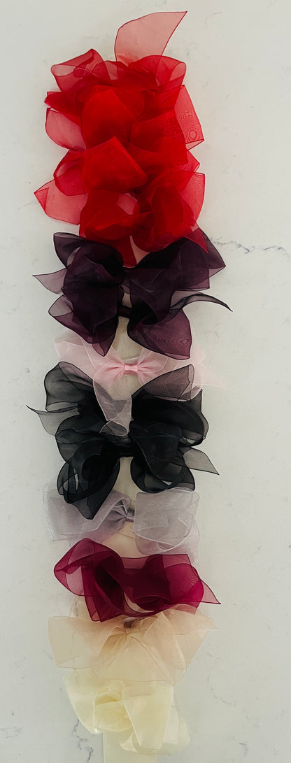 Bows Arts Large Organza Bow 5" Assorted Colors