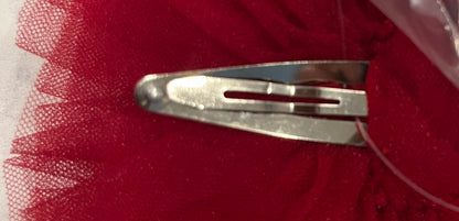 Ruby Tulle Hair Clip