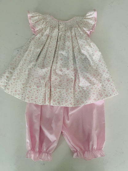 2pc Lt Pink Smock Top w Pink Pant