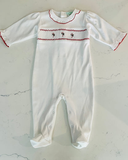 Baby Threads Candy Cane Footie - Baby Christmas & Holiday One-Piece Pajamas