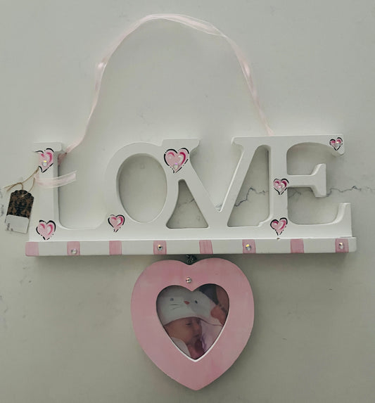 LOVE Wooden Wall Hanging Picture Frame