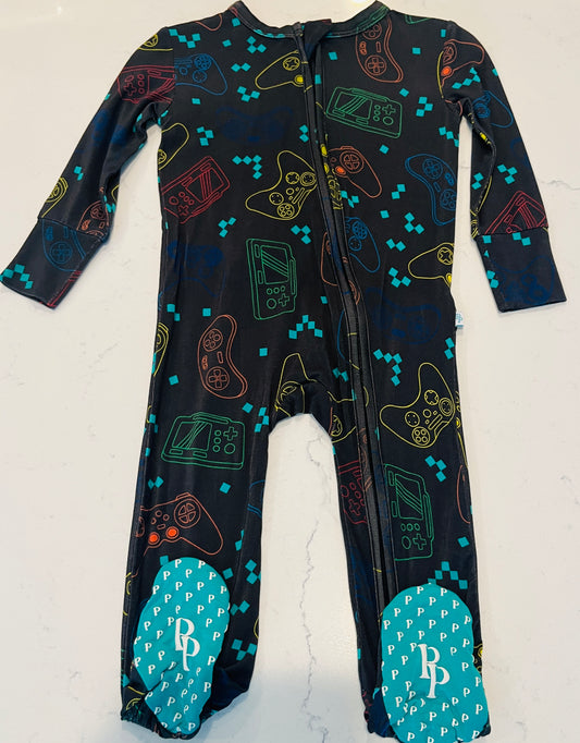 Posh Peanut Posh Player One Zippered Footie