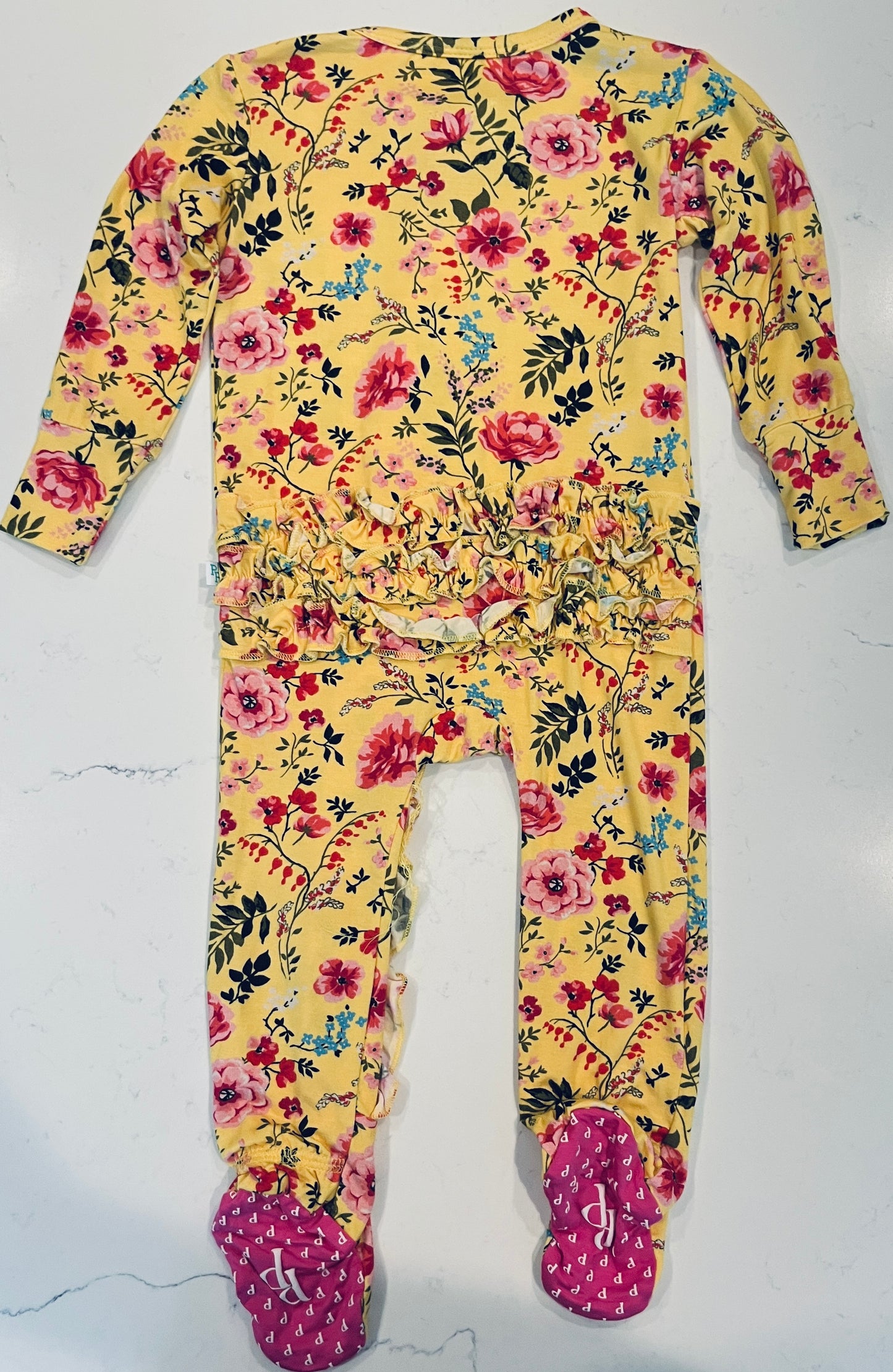 Kina Yellow LS Footie