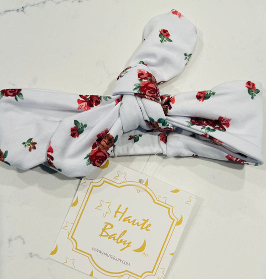 Haute Baby 3pc White Holiday Magic Pant Set w Headband - Baby Christmas & Holiday Outfit