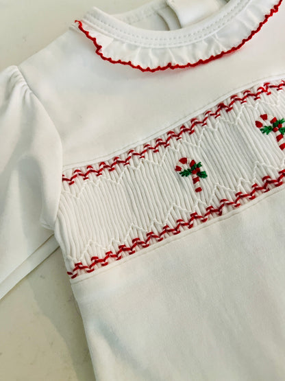 Baby Threads Candy Cane Footie - Baby Christmas & Holiday One-Piece Pajamas