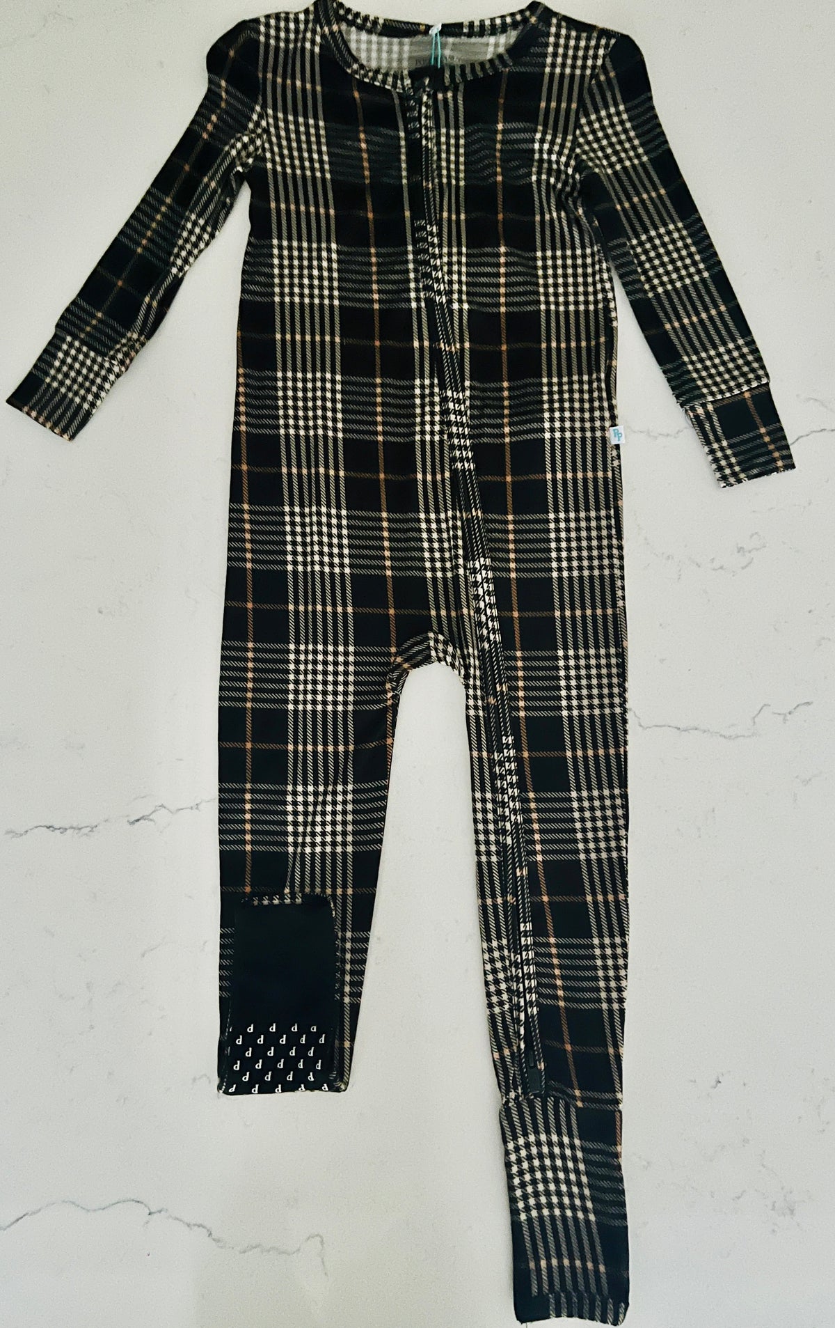 Posh Peanut Oxford Convertible One-Piece Pajamas - Baby Boys’ & Girls’ Sleepwear