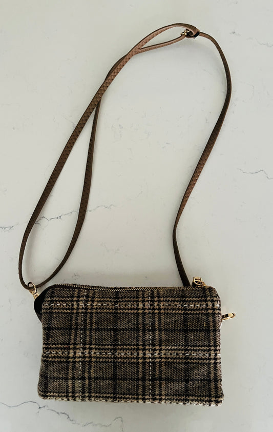 Jen & Co. Plaid Wallet Shoulder Bag - Women’s Plaid Crossbody & Fashion Handbag