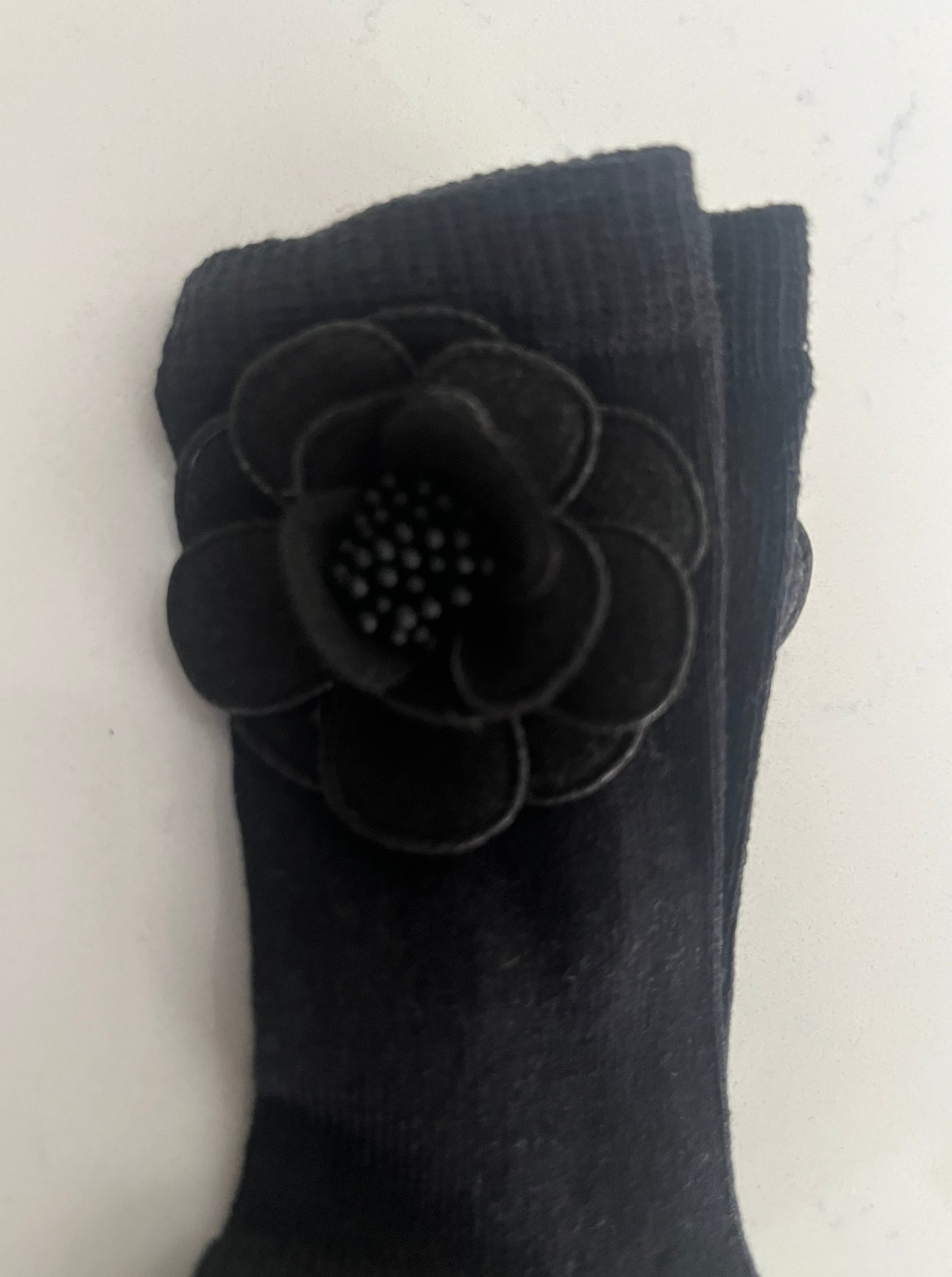 Meia Pata Knee Socks with Winter Flower