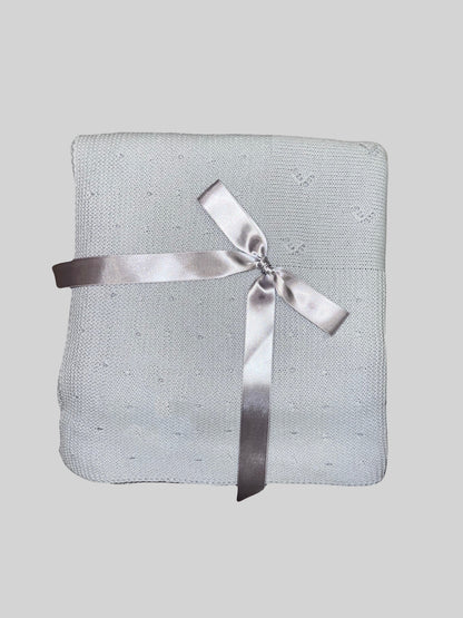 Dotted/Textured Knit Blanket
