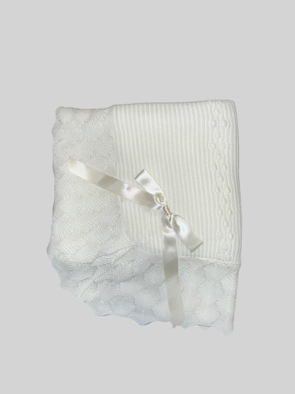 Detailed Knit Baby Blanket