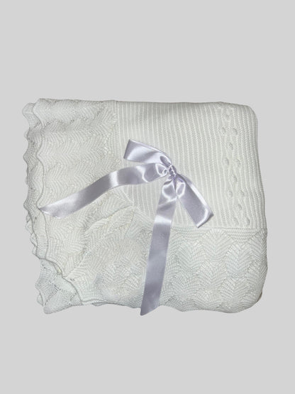 Detailed Knit Baby Blanket