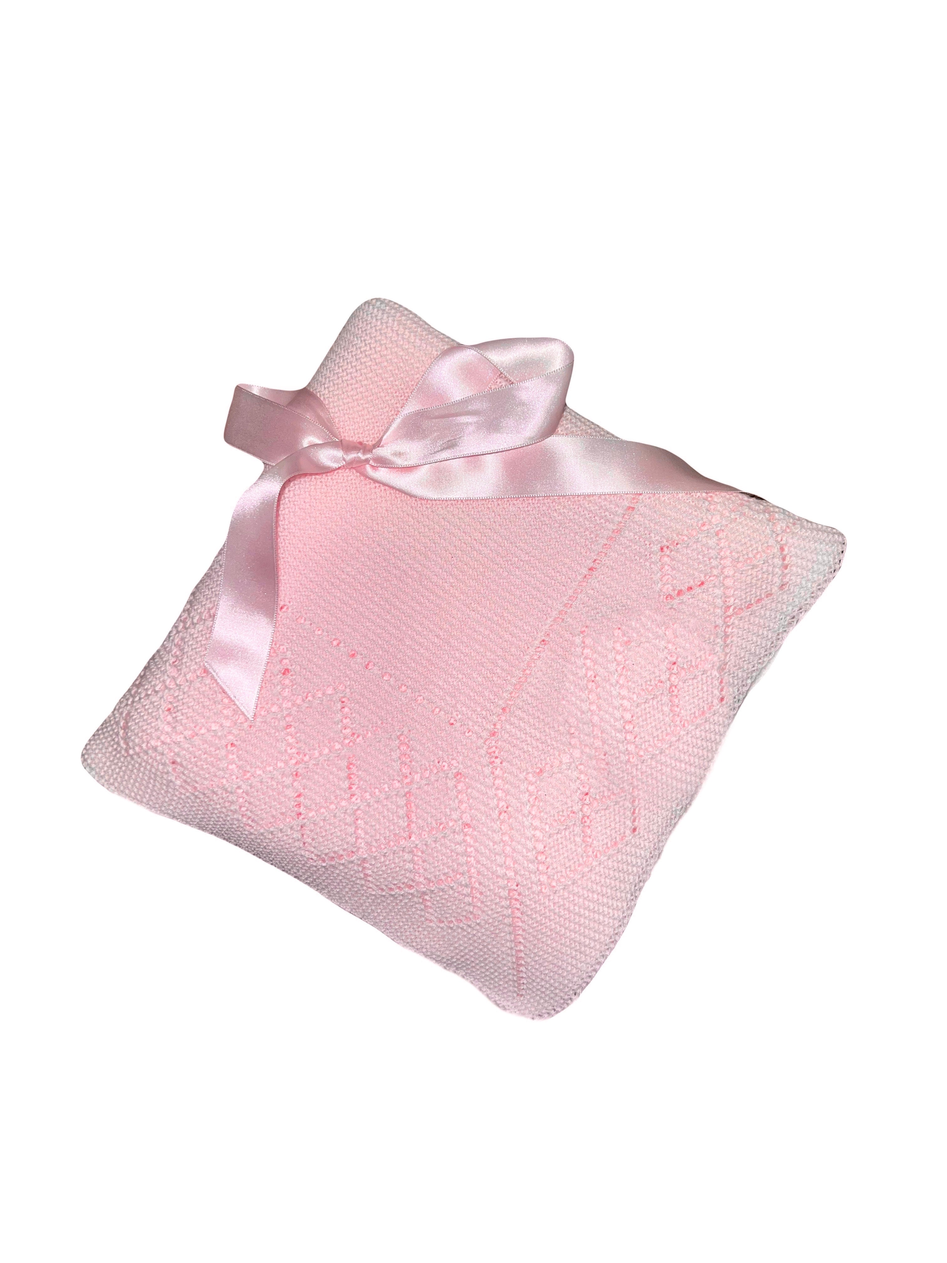 Light Pink Knit Blanket