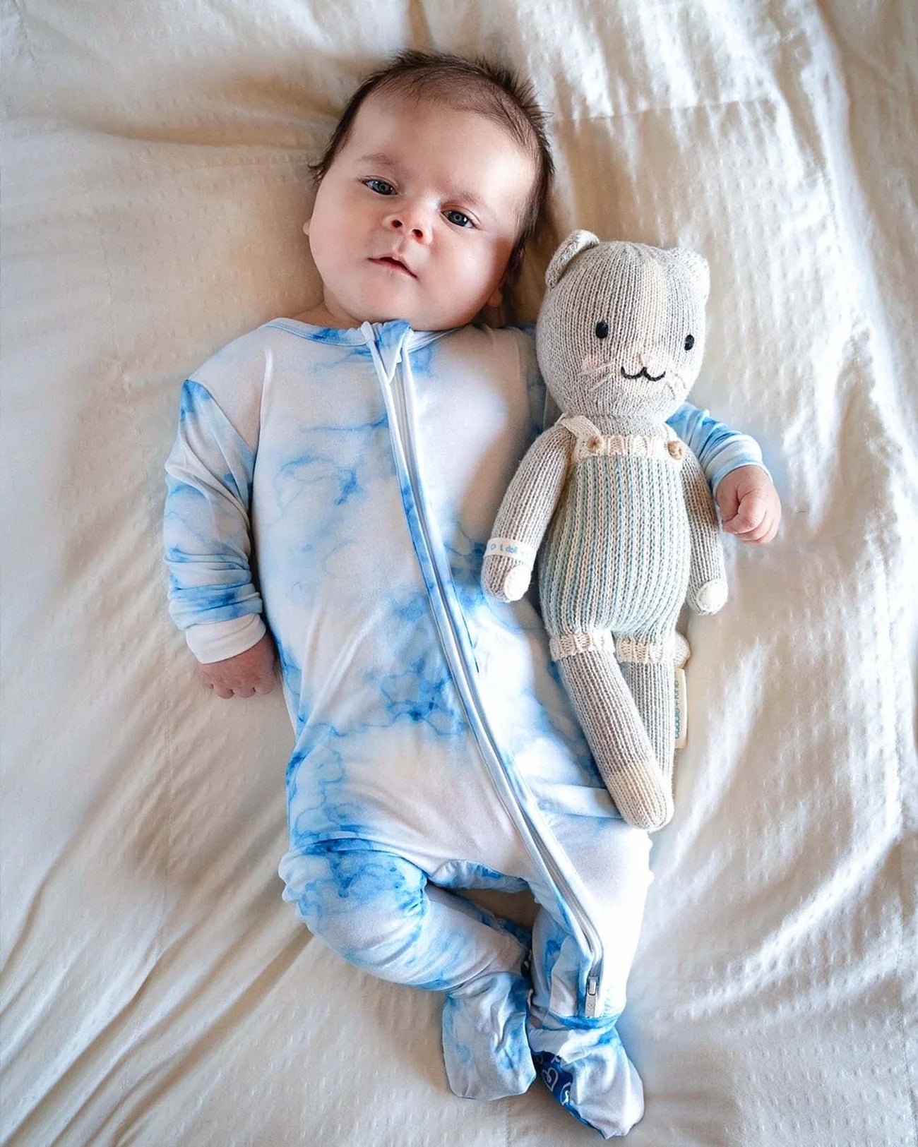 baby blue tie dye footie, infant marble print zip onesie, boutique zippered footed sleeper, toddler cozy footie pajamas, Milo ice tie dye baby outfit, boutique baby boy girl tie dye footie