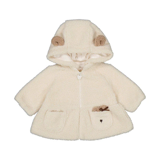 Sherpa Lined Sweater with Hood & Teddy Bear